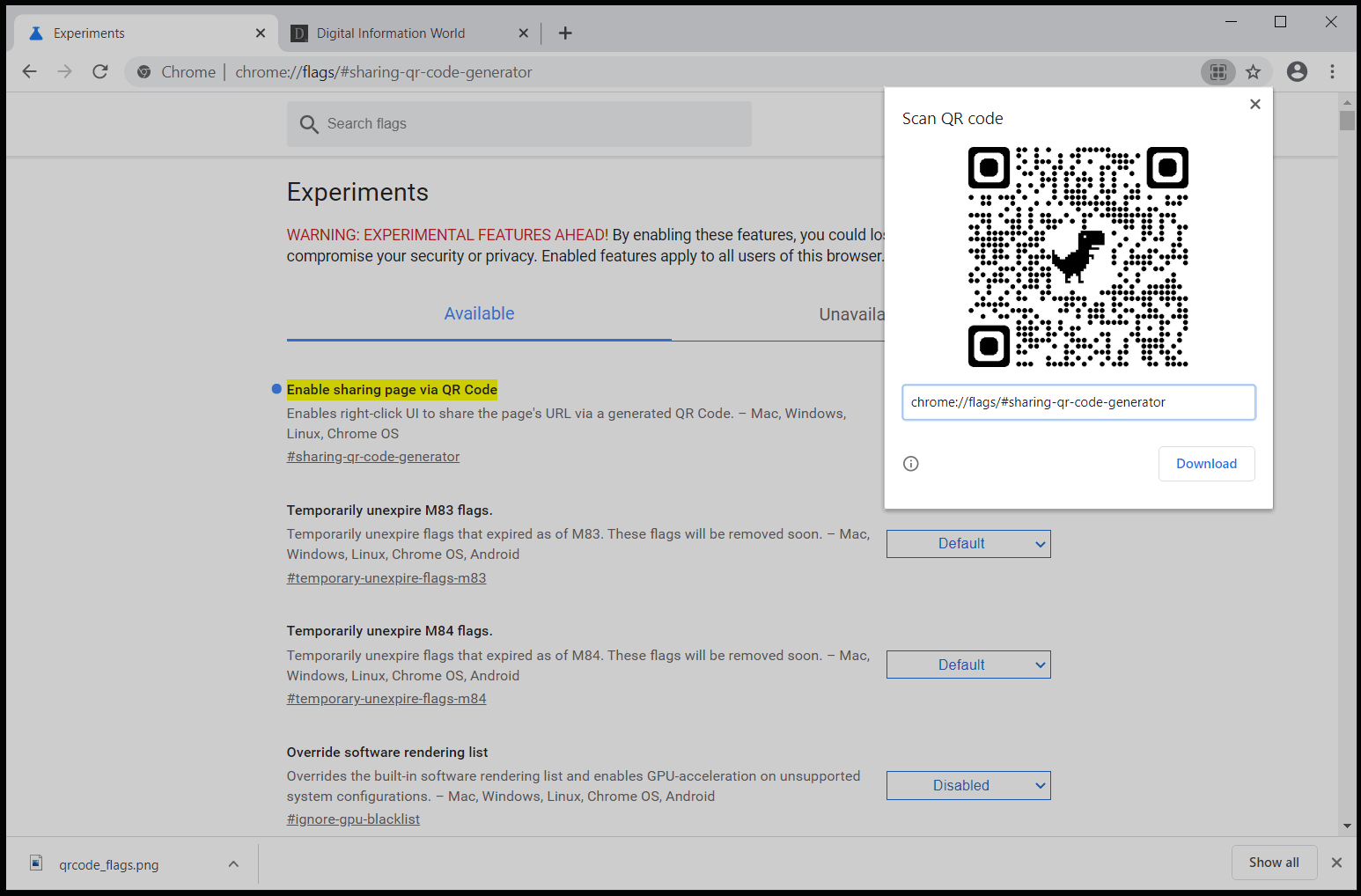 Here's How To Early Access QR Codes for Sharing Webpages in Google Chrome