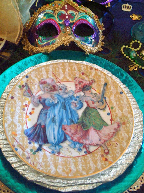 mardi gras plate