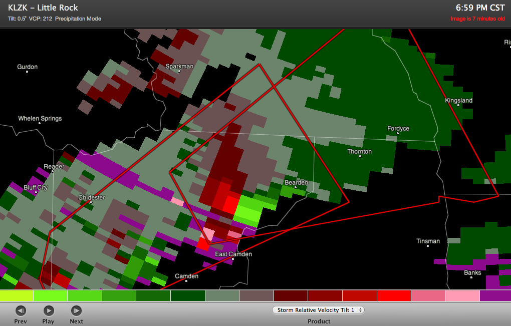 The Weather Centre Tornado Warning (Tornado May Be On Ground) Fordyce