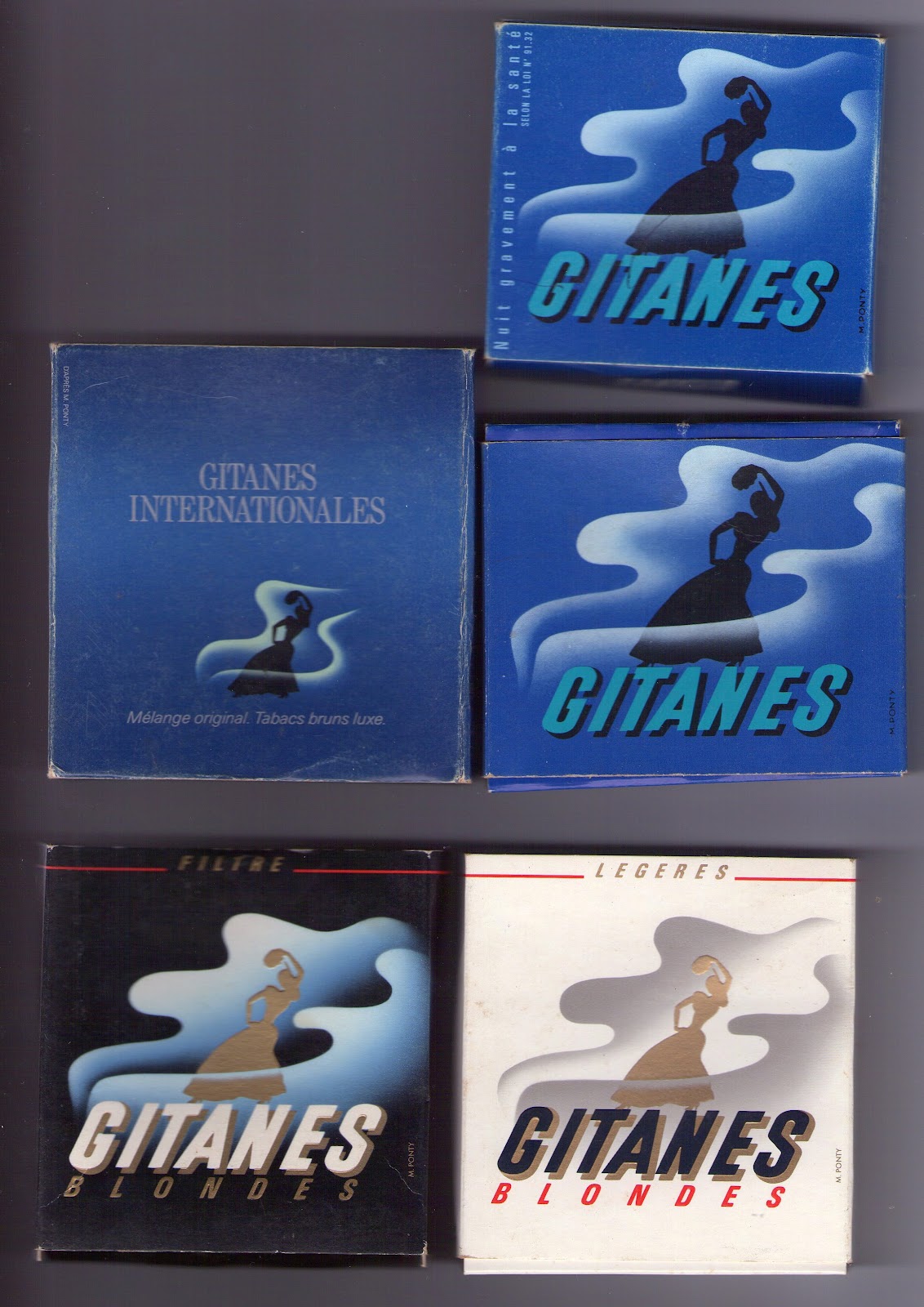 Ma Collection de paquets de cigarettes GITANES
