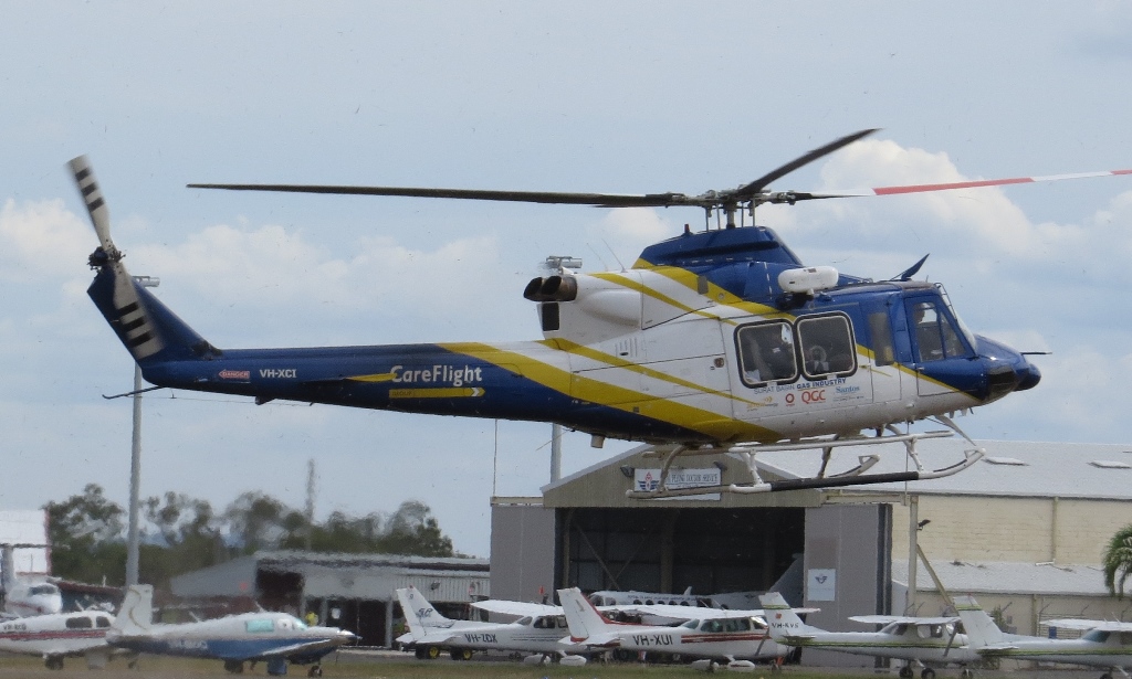 Central Queensland Plane Spotting CareFlight Queensland Bell 412EP
