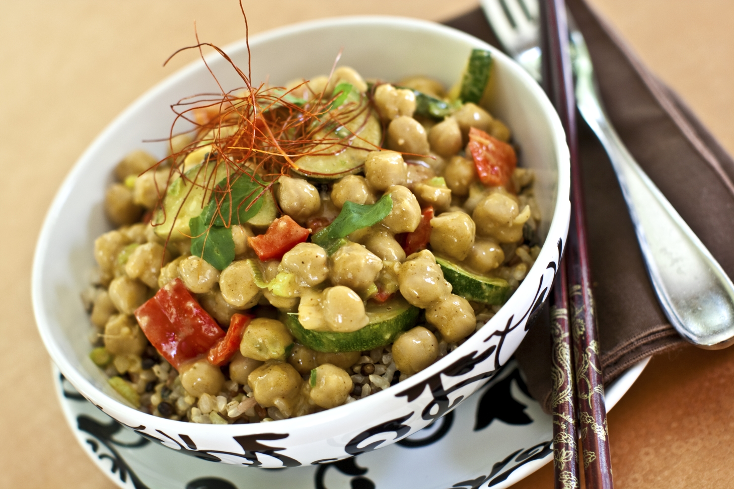 Have Fun • Do Good Thai Chickpea Almond Curry from Let Them Eat Vegan!