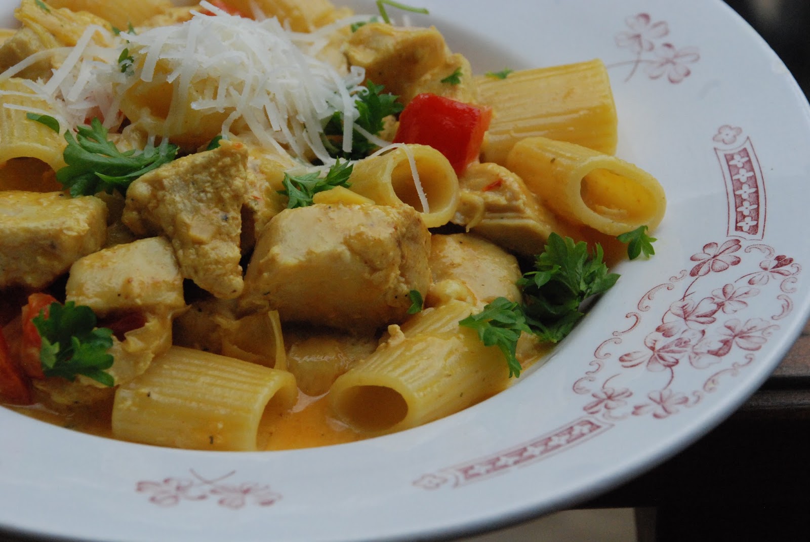 Smaskelismaskens Kyckling med pasta och curry