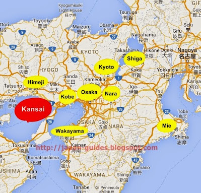 แผนที่ Kansai