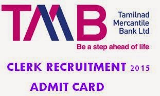TMB Clerk Recruitment 2015 Hall Ticket Admit Card