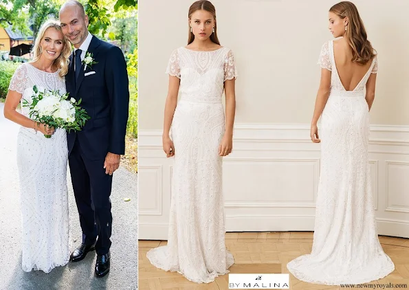 Andrea Brodin wore by Malina Antonia wedding gown