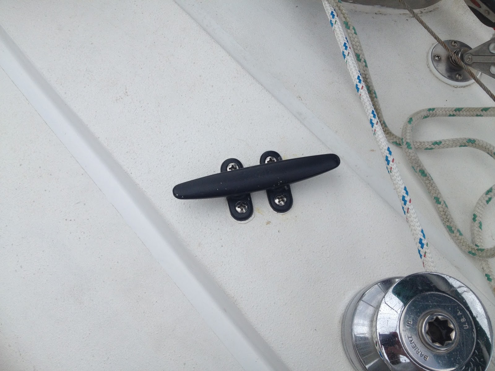 S/V Johanna Rose Installing and Bedding Deck Hardware