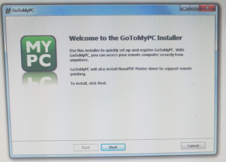 gotomypc printer