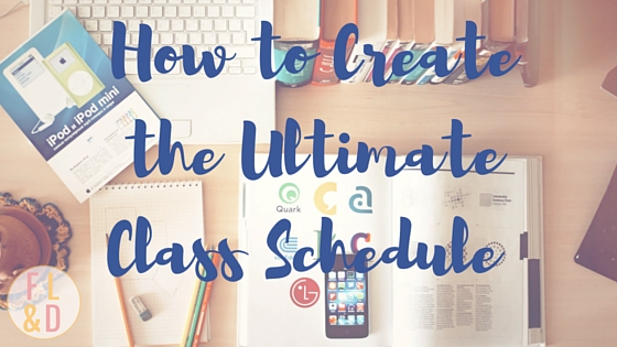 fairy lights dreams creating the ultimate class schedule create college class schedule