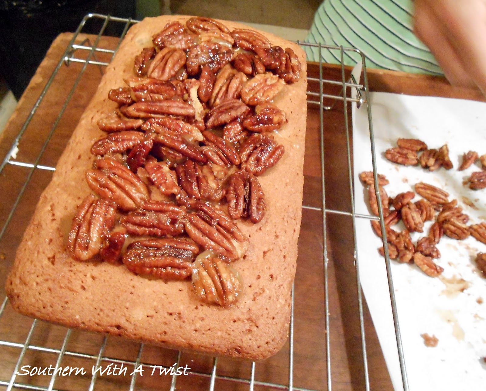 Southern With A Twist Southern Candied Pecan Pound Cake