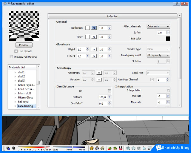 Cara Sederhana Membuat Material Kaca Bening Pada Vray Sketchup Cara Sederhana Membuat Material Kaca Bening Pada Vray Sketchup