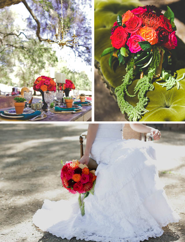 luxe spanish-inspired wedding shoot by rsvp events and floral and allie lindsay photography