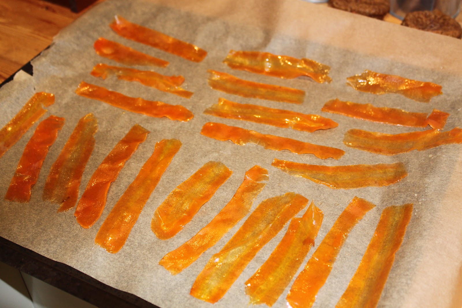 Tales of a Garlic and Onion Lover Candied Carrot Curls