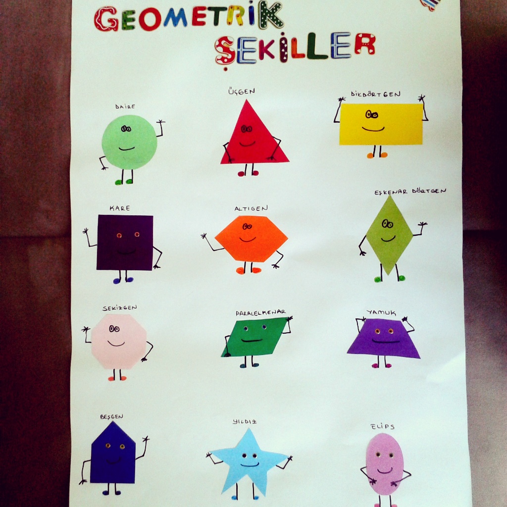 çalışmalarım :): geometrik şekiller :)