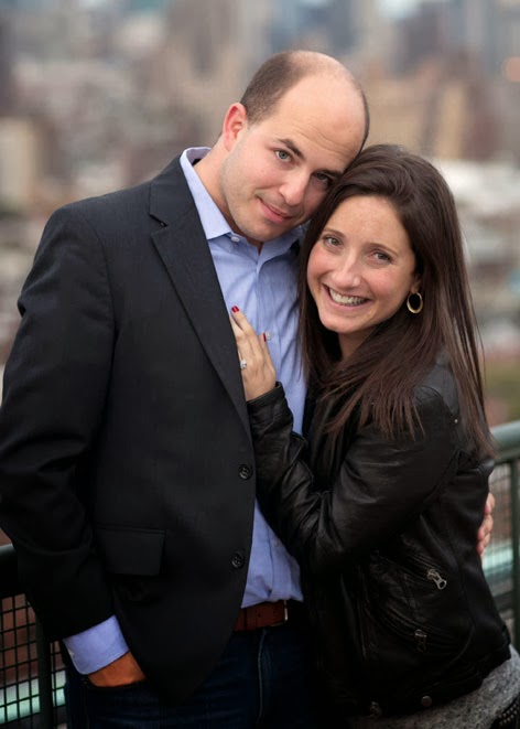 Brian Stelter and Jamie Shupak chose to include a hashtag on their wedding yarmulke