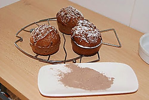 Magdalenas clásicas de chocolate