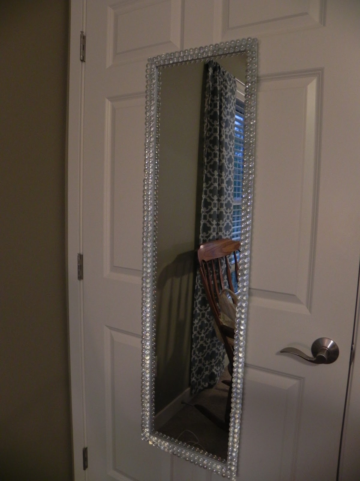 Craft Crazed Mommy Decorating a full length mirror