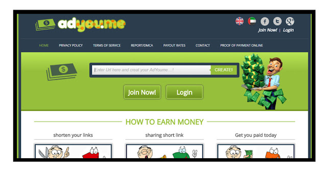 How to Earn Money Online URL Shortener adyoume