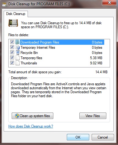 Disk Cleanup - Clean All Unwanted Data