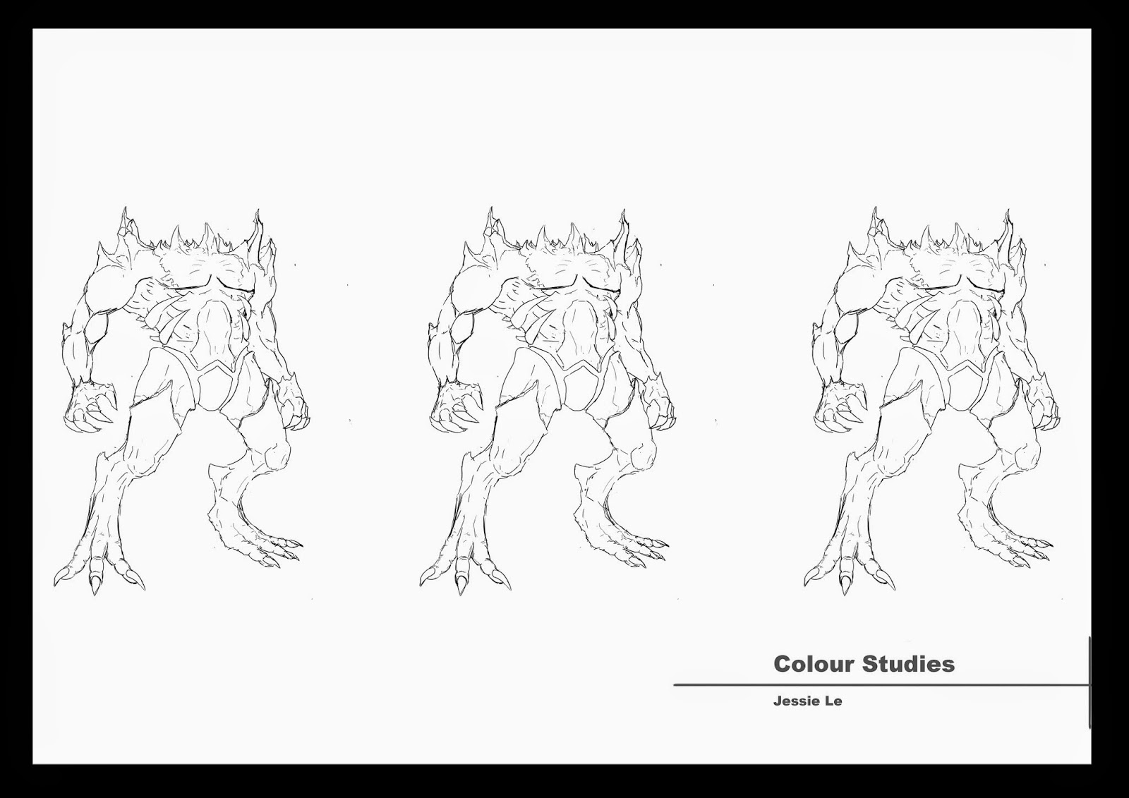 Art of Jessie Le: Character Design - Character Sheet