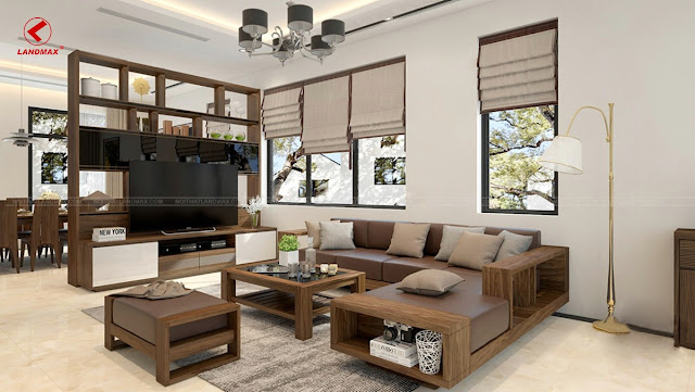 Thiết kế phòng khách chung cư đẹp với nội thất đồ gỗ Thiết kế phòng khách chung cư đẹp với nội thất đồ gỗ