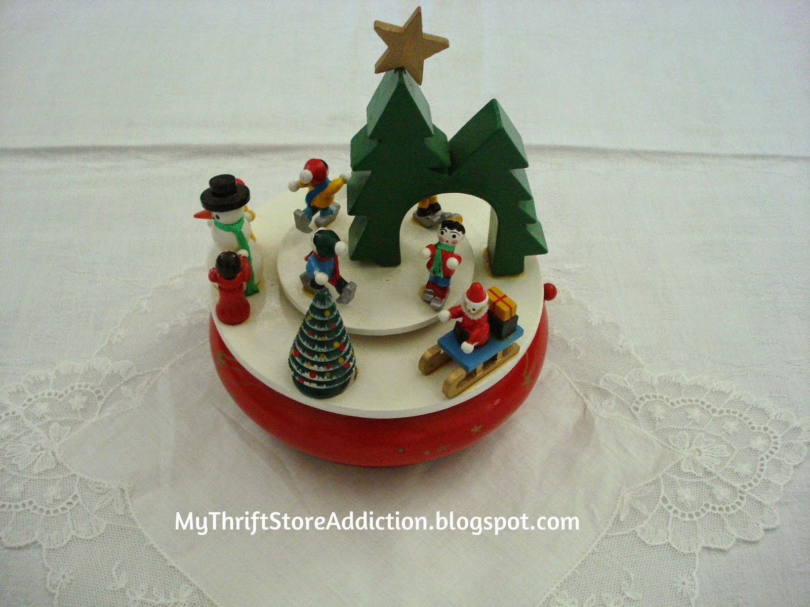 Vintage Christmas music box