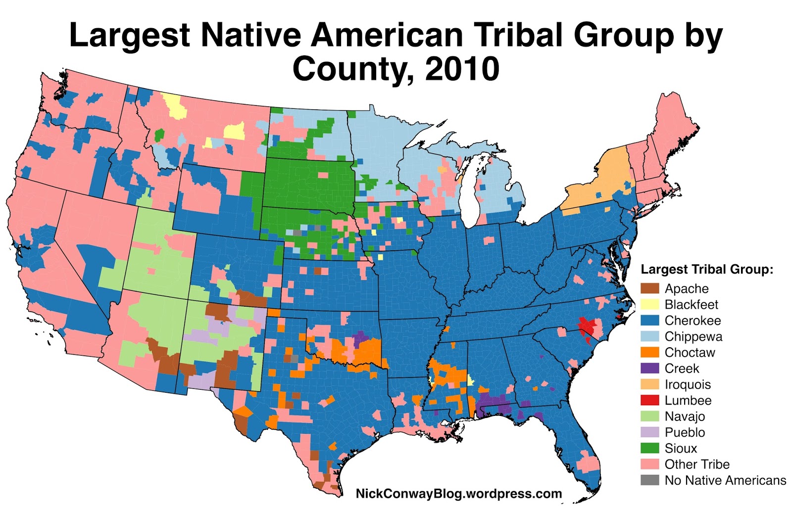 Maps of Native American Tribes in the United States - Vivid Maps