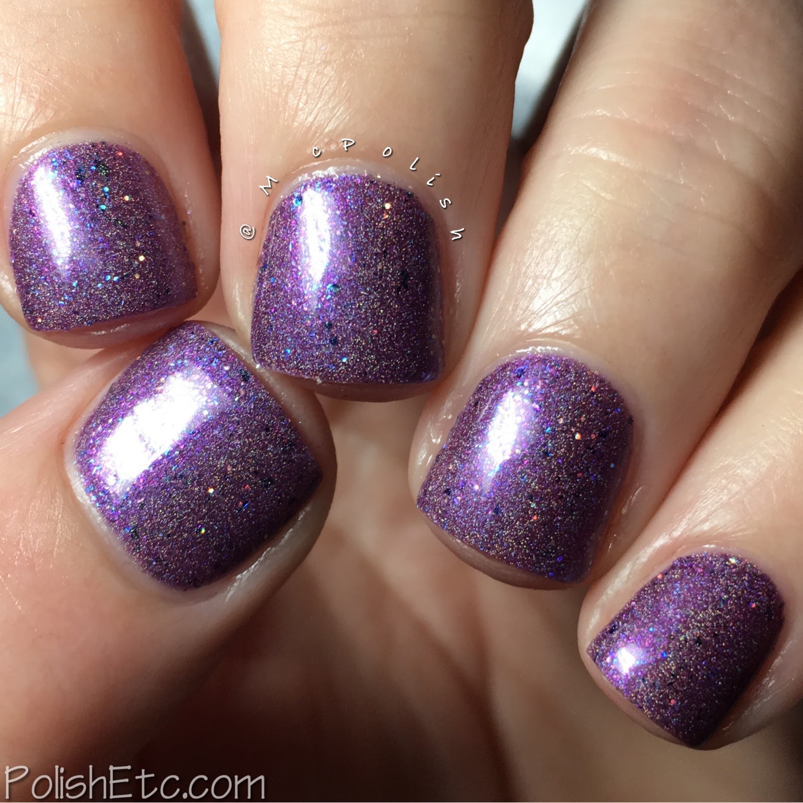 Indies Outside the Box: Fan-tastic Customs - McPolish - Freeze Frame by Girly Bits Cosmetics