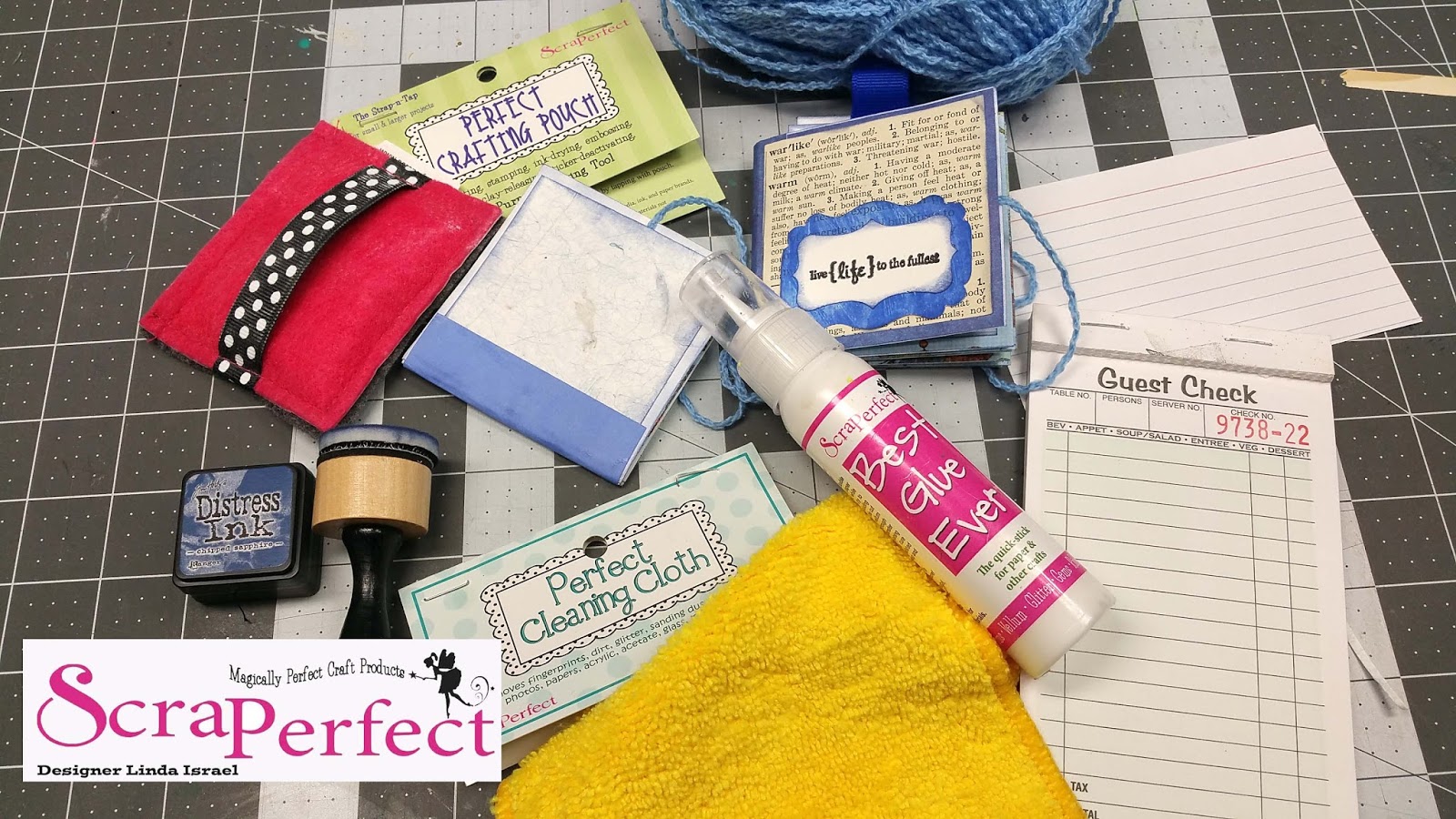 ScraPerfect Tutorial One Sheet Mini Junk Journal are easy with the