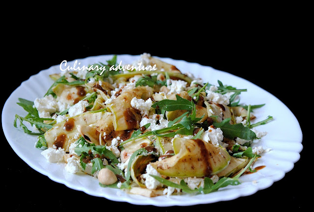 Салата с тиквички / Grilled Zucchini with Feta Salad