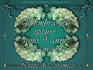 Virtual card Nozze di Ceramica: 9 anniversario