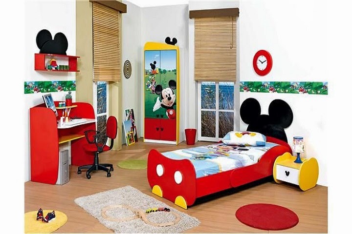 Dormitorios para niños tema Mickey Mouse - Ideas para decorar dormitorios
