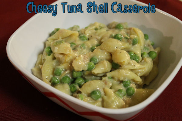 Cheesy Tuna Shell Casserole #recipe #tuna #casserole #maindish