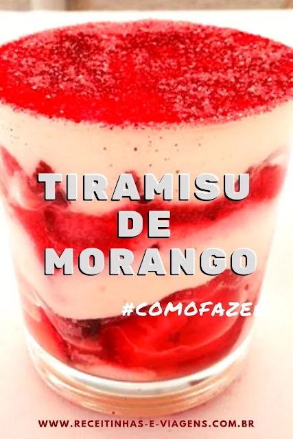 como fazer tiramisu de morango