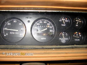 Gauges and dash complete and showing 56,000 miles