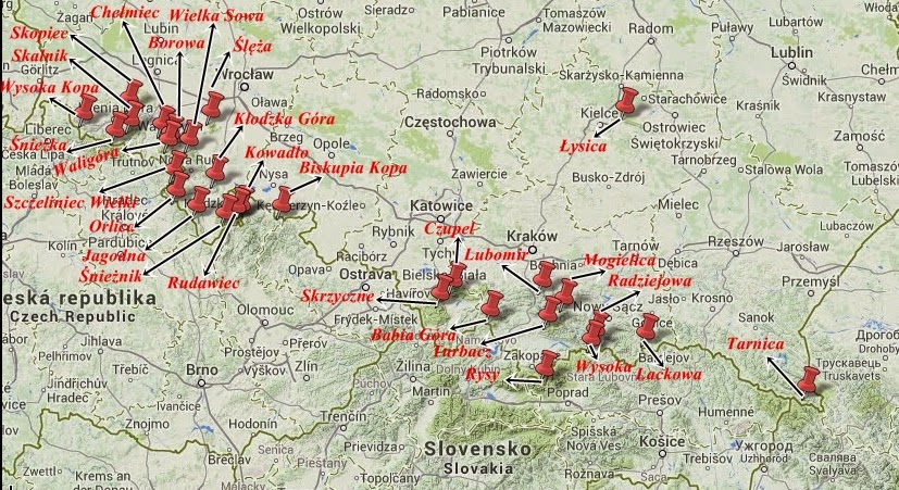 Walking in the polish beautiful mountains: Crown of the Polish mountains
