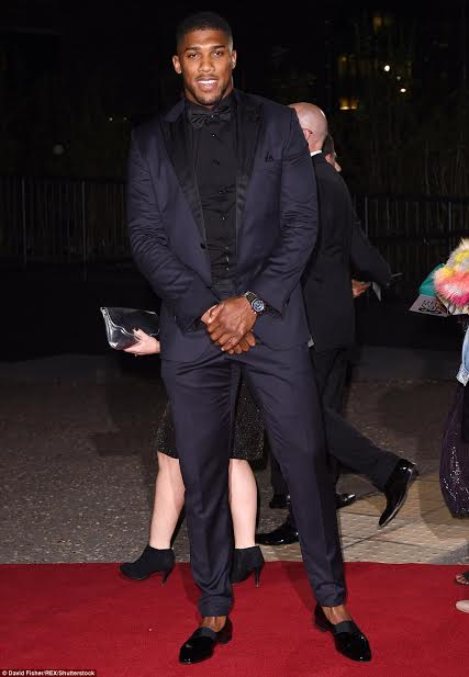 British boxer Anthony Joshua at the 2016 GQ Men of the Year Awards