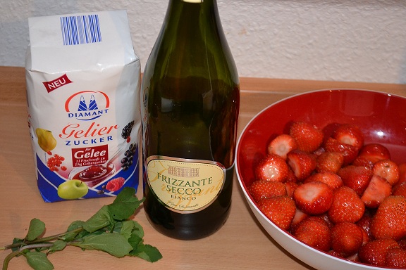Judy Blog: Rezepte getestet... Erdbeer-Prosecco-Minze-Gelee und Erdbeer ...