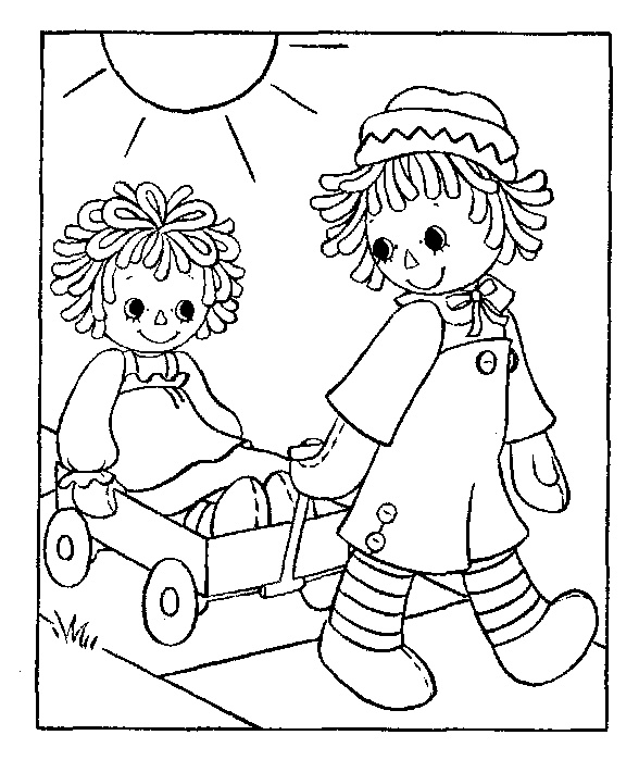 raggedy ann coloring pages - photo #29