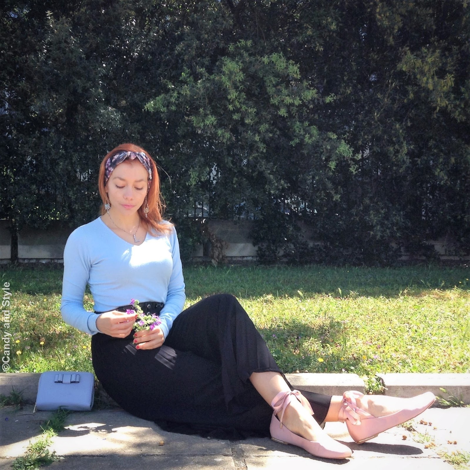 Pleated Palazzo Pants + Pastels Candy and Style