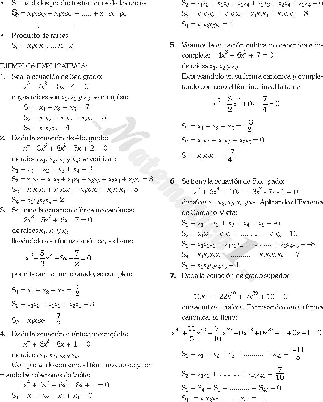 ECUACIONES POLINOMIALES EJERCICIOS RESUELTOS PDF