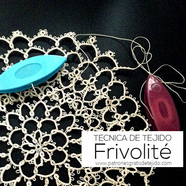 Cómo se teje la técnica Frivolité / Curso para principiantes Crochet y Dos agujas Patrones