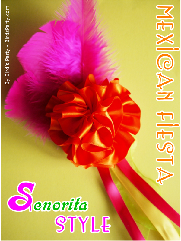 TUTORIAL: Mexican Senorita DIY Hair Accessory for your Cinco de Mayo Celebrations - BirdsParty.com