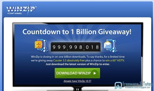 Offre promotionnelle : WinZip Courier 3.5 gratuit !