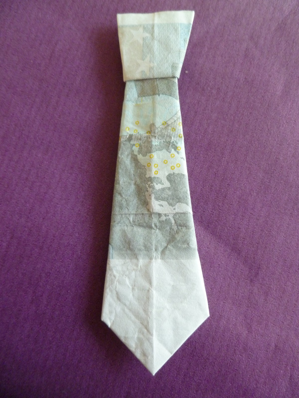 Marly Design: geld stropdas vouwen / fold money tie