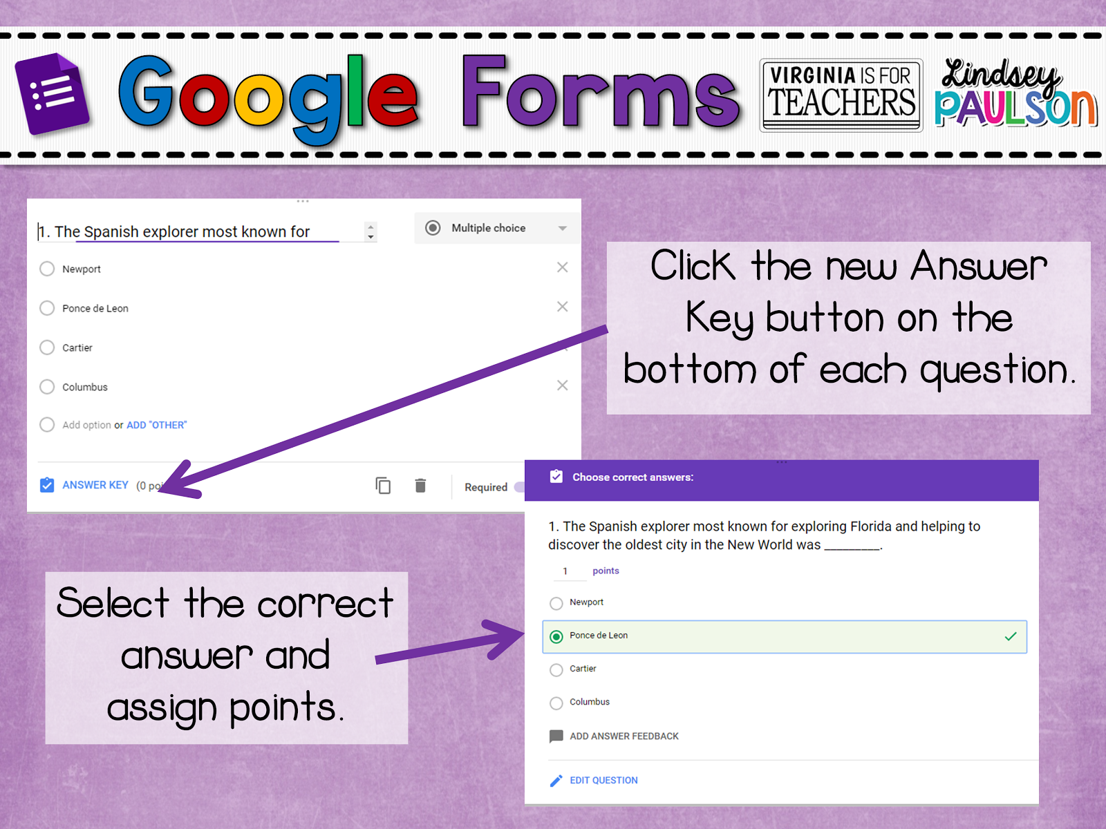 How to grade work with Google Forms easily with new Quiz feature. 