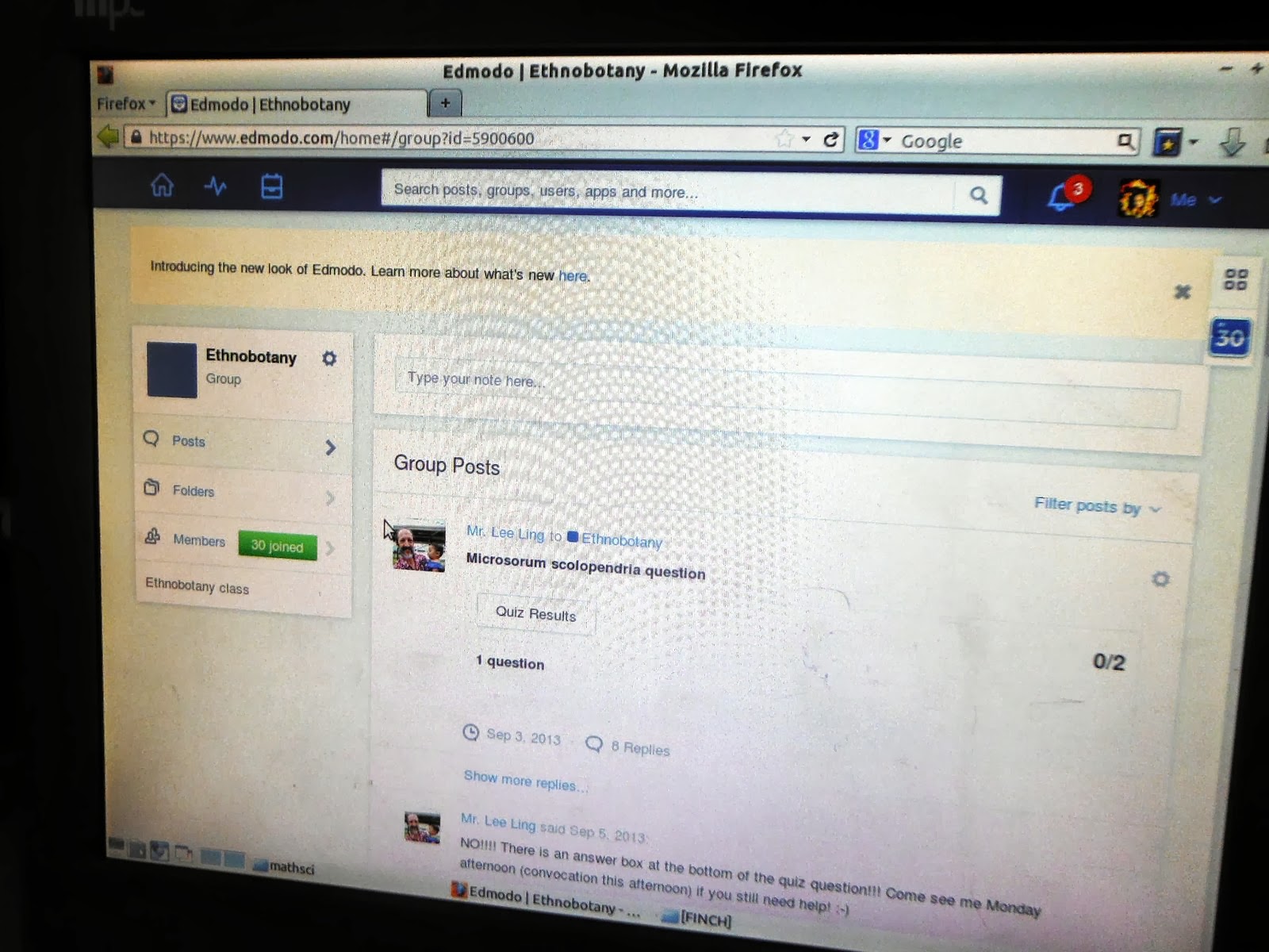 Edmodo login picture