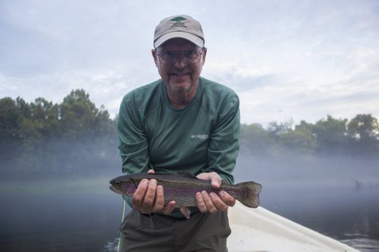 A colorful rainbow trout on the Caney Fork caught by Don Hazel