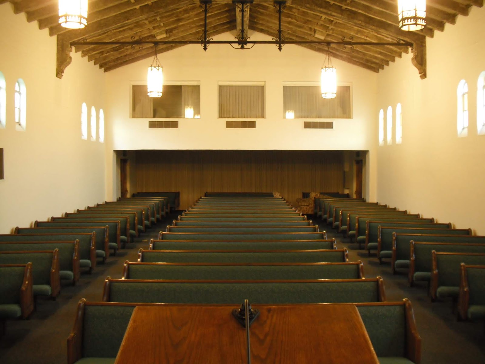 Historic LDS Architecture Alhambra (CA) Ward Chapel Interior