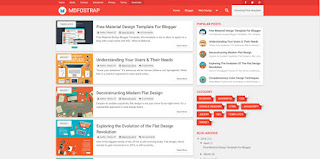 mdfostrap blogger template material design
